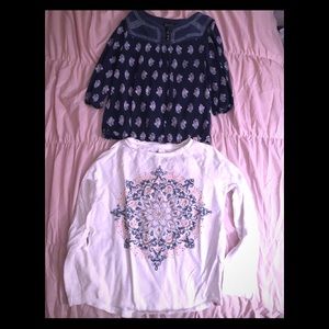 2 Girls Lucky Brand Shirts
